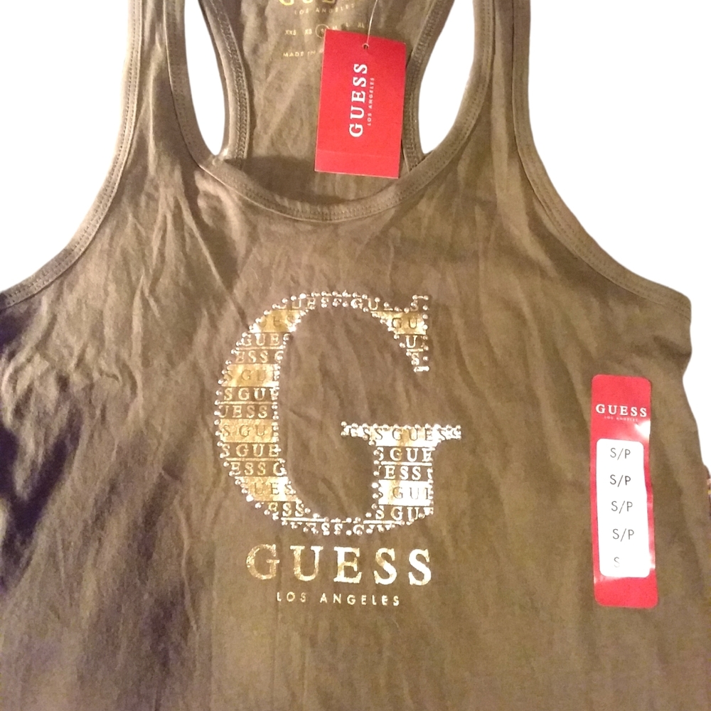 NWT GUESS Priya Logo Tanktop